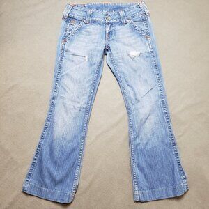 Vintage Y2k True Religion Low Rise Premium Wash Flare Sammy Jeans